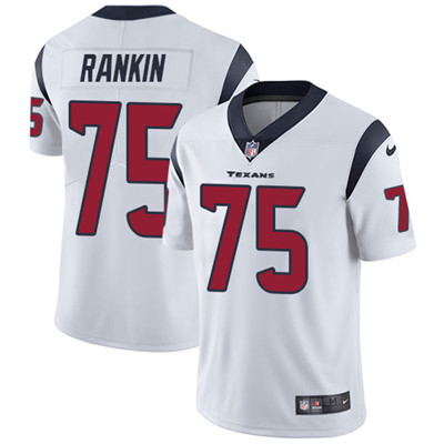 Nike Houston Texans #75 Martinas Rankin White Men's Stitched NFL Vapor Untouchable Limited Jersey