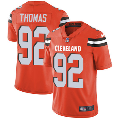 Nike Cleveland Browns #92 Chad Thomas Orange Alternate Men's Stitched NFL Vapor Untouchable Limited Jersey