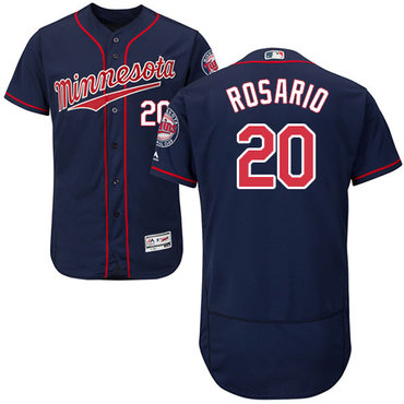 Minnesota Twins #20 Eddie Rosario Navy Blue Flexbase Authentic Collection Stitched Baseball Jersey