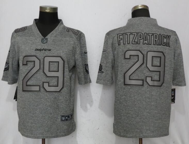 Nike Miami Dolphins #29 Minkah Fitzpatrick Gray Gridiron Gray Vapor Untouchable Limited Jersey