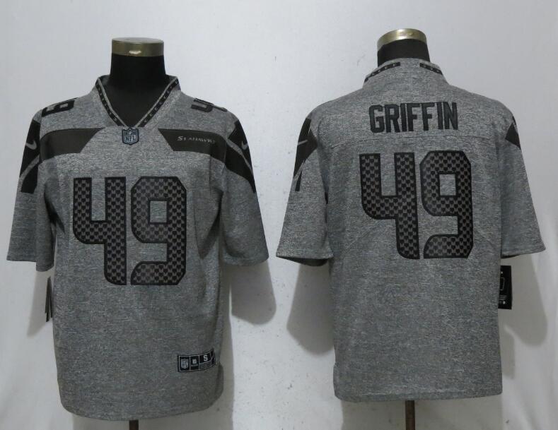 Nike Seattle Seahawks 49 Shaquem Griffin Gray Gridiron Gray Vapor Untouchable Limited Jersey