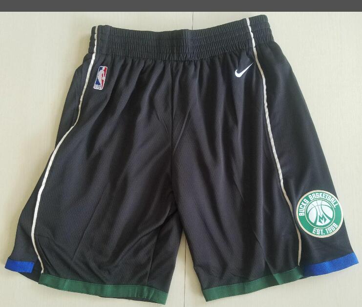 Men's Milwaukee Bucks Nike Black Basketball Shorts