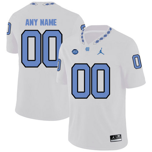 North Carolina Tar Heels Men's Customized White College Football Jersey