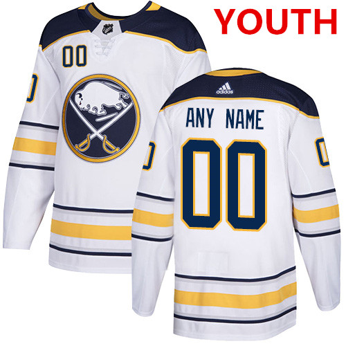 Youth Adidas Buffalo Sabres Customized Authentic White Jersey