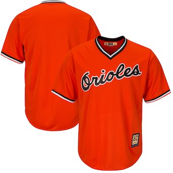 Men's Baltimore Orioles Majestic Blank Orange Alternate Big & Tall Cooperstown Cool Base Team Jersey