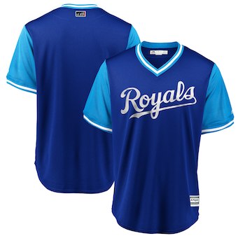 Men's Kansas City Royals Blank Majestic Royal 2018 Players' Weekend Team Jersey