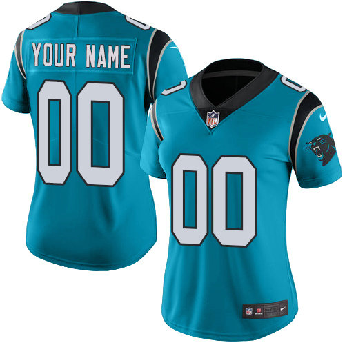 Women's Nike Carolina Panthers Blue Customized Vapor Untouchable Player Limited Jersey