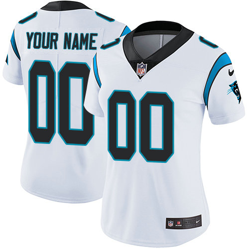 Women's Nike Carolina Panthers White Customized Vapor Untouchable Player Limited Jersey