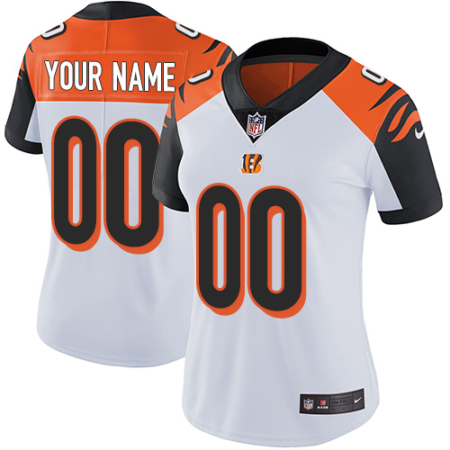 Women's Nike Cincinnati Bengals White Customized Vapor Untouchable Player Limited Jersey