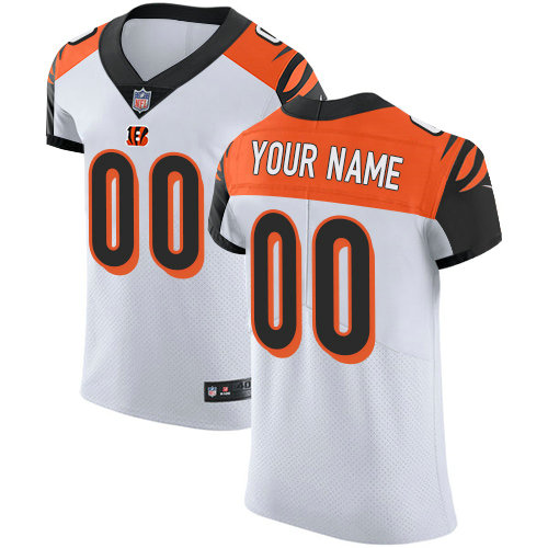 Men's Nike Cincinnati Bengals Customized White Vapor Untouchable Custom Elite NFL Jersey