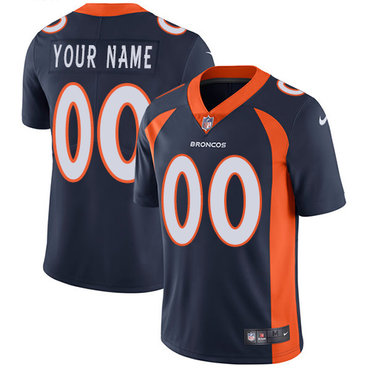 Youth Nike Denver Broncos Navy Customized Vapor Untouchable Player Limited Jersey