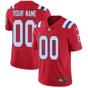 Youth Nike New England Patriots Alternate Red Customized Vapor Untouchable Limited NFL Jersey