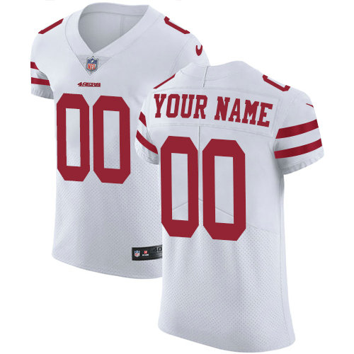 Men's Nike San Francisco 49ers Customized White Vapor Untouchable Custom Elite NFL Jersey