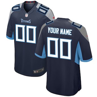 Men's Tennessee Titans Nike Navy 2018 Custom Game Jersey