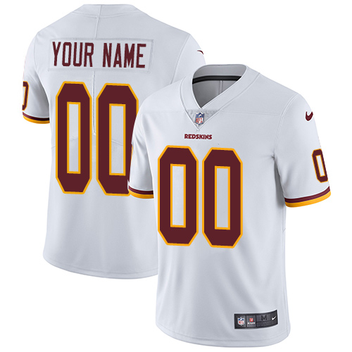 Youth Nike Washington Redskins Road White Customized Vapor Untouchable Limited NFL Jersey