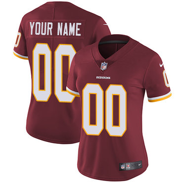 Women's Nike Washington Redskins Home Burgundy Red Customized Vapor Untouchable Limited NFL Jersey