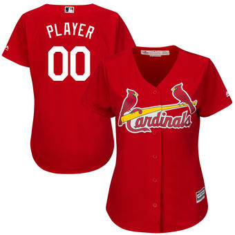 Women's St. Louis Cardinals Majestic Scarlet Cool Base Alternate Jersey