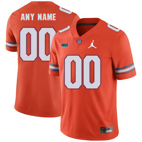 Florida Gators Men's Customized Orange College Football Jersey