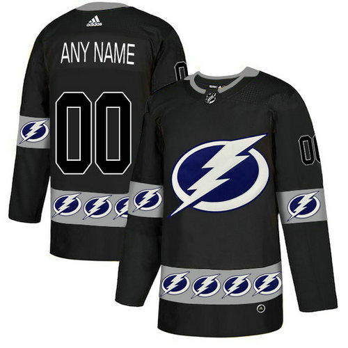 Men's Tampa Bay Lightning Custom Team Logos Fashion Adidas Jerse