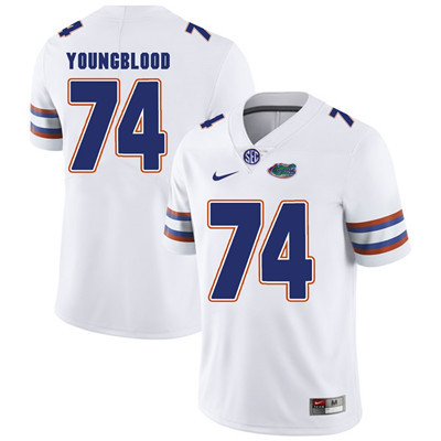 Florida Gators White #74 Jack Youngblood Football Player Performance Jersey