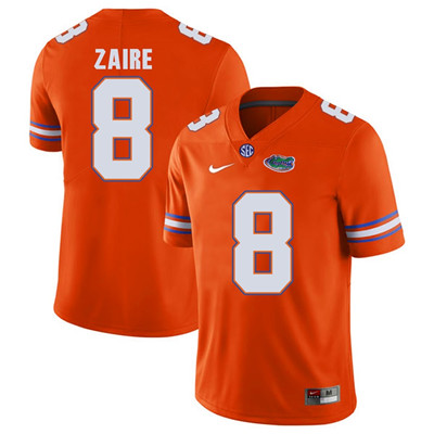 Florida Gators Orange #8 Malik Zaire Football Player Performance Jersey