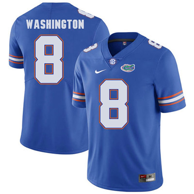 Florida Gators Royal Blue #8 Nick Washington Football Player Performance Jersey