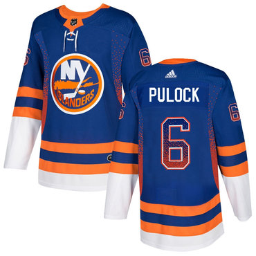 Men's New York Islanders #6 Ryan Pulock Royal Drift Fashion Adidas Jersey