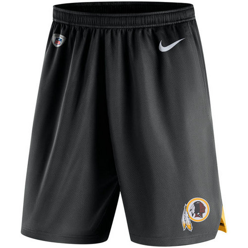 Men's Washington Redskins Nike Black Knit Performance Shorts