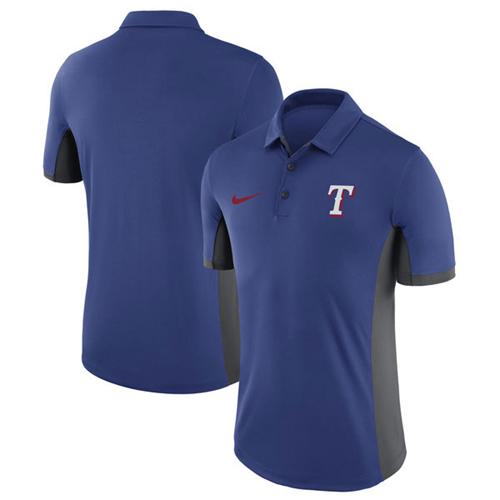 Men's Texas Rangers Nike Royal Franchise Polo