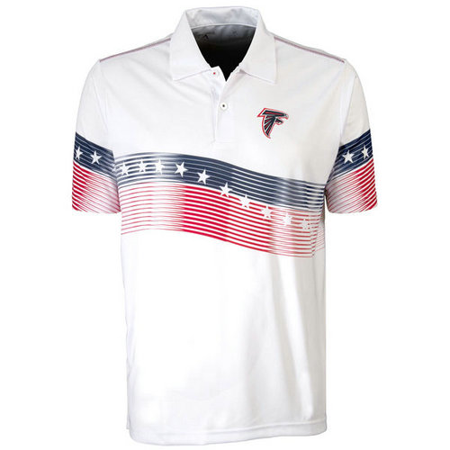 Atlanta Falcons White Antigua Patriot Polo