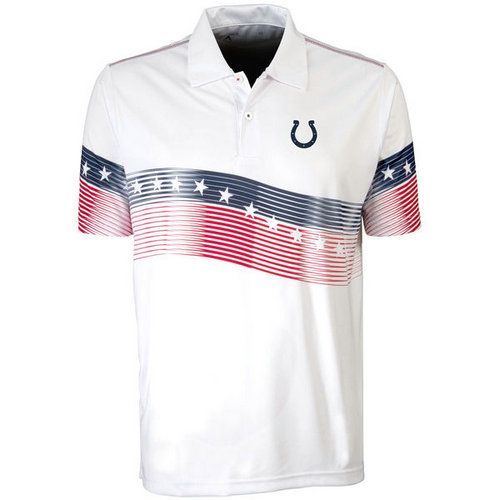 Indianapolis Colts White Antigua Patriot Polo