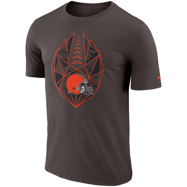 Men's Cleveland Browns Nike Brown Fan Gear Icon Performance T-Shirt