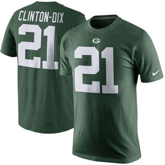 Men's Green Bay Packers 21 Ha Ha Clinton-Dix Nike Green Player Pride Name & Number T-Shirt