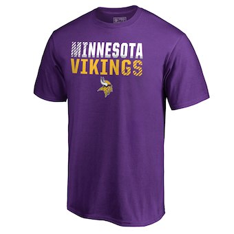 Men's Minnesota Vikings NFL Pro Line by Fanatics Branded Purple Iconic Collection Fade Out T-Shirt