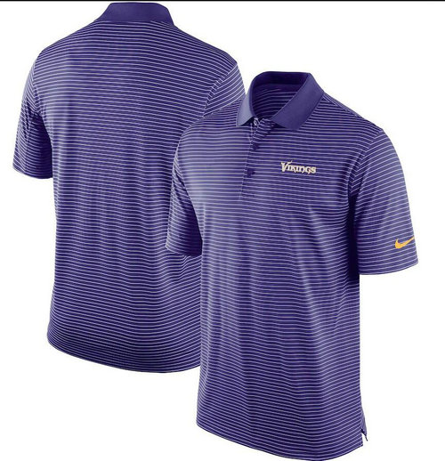 Minnesota Vikings Team Stadium Performance Polo - Purple