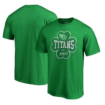 Tennessee Titans NFL Pro Line by Fanatics Branded St. Patrick's Day Emerald Isle Big and Tall T-Shirt Green