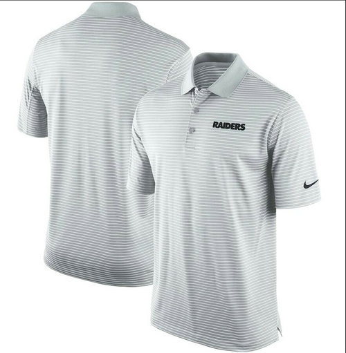 Oakland Raiders Team Stadium Performance Polo - Gray