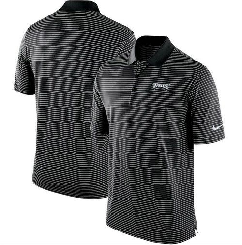 Philadelphia Eagles Team Stadium Performance Polo - Black