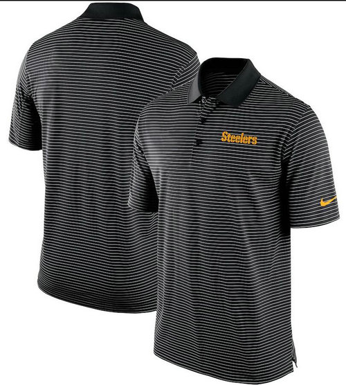 Pittsburgh Steelers Team Stadium Performance Polo - Black