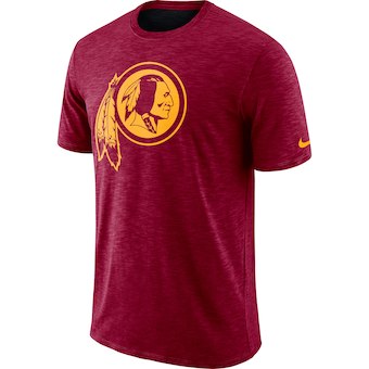 Men's Washington Redskins Nike Burgundy Sideline Cotton Slub Performance T-Shirt