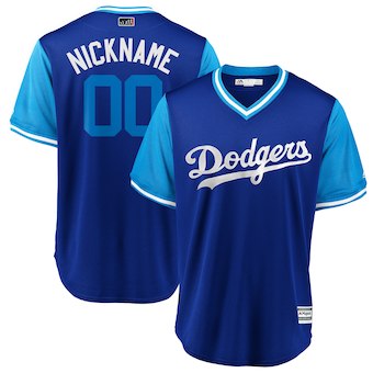 Men's Los Angeles Dodgers Majestic Royal 2018 Players' Weekend Cool Base Custom Jersey