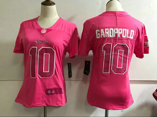 Women's Nike San Francisco 49ers #10 Jimmy Garoppol Stitched NFL Limited Rush Fashion Jersey