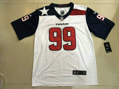 Women's Nike Houston Texans #99 J.J. Watt White Stitched NFL 2018 Vapor Untouchable Limited Jersey