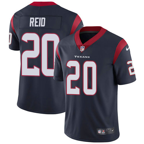 Men's Nike Houston Texans #20 Justin Reid Navy Blue Team Color Stitched NFL Vapor Untouchable Limited Jersey