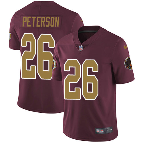 Youth Nike Washington Redskins 26 Adrian Peterson Burgundy Red Alternate Stitched NFL Vapor Untouchable Limited Jersey