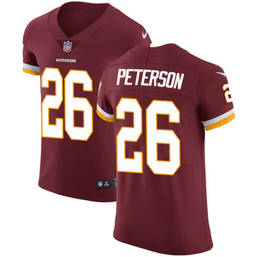 Nike Washington Redskins #26 Adrian Peterson Burgundy Red Team Color Men's Stitched NFL Vapor Untouchable Elite Jersey