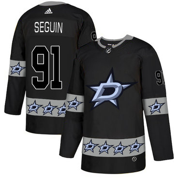 Men's Dallas Stars #91 Tyler Black Team Logos Fashion Adidas Jersey