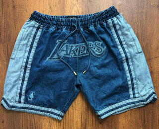 Men's Los Angeles Lakers Light Blue Pockets Swingman Shorts