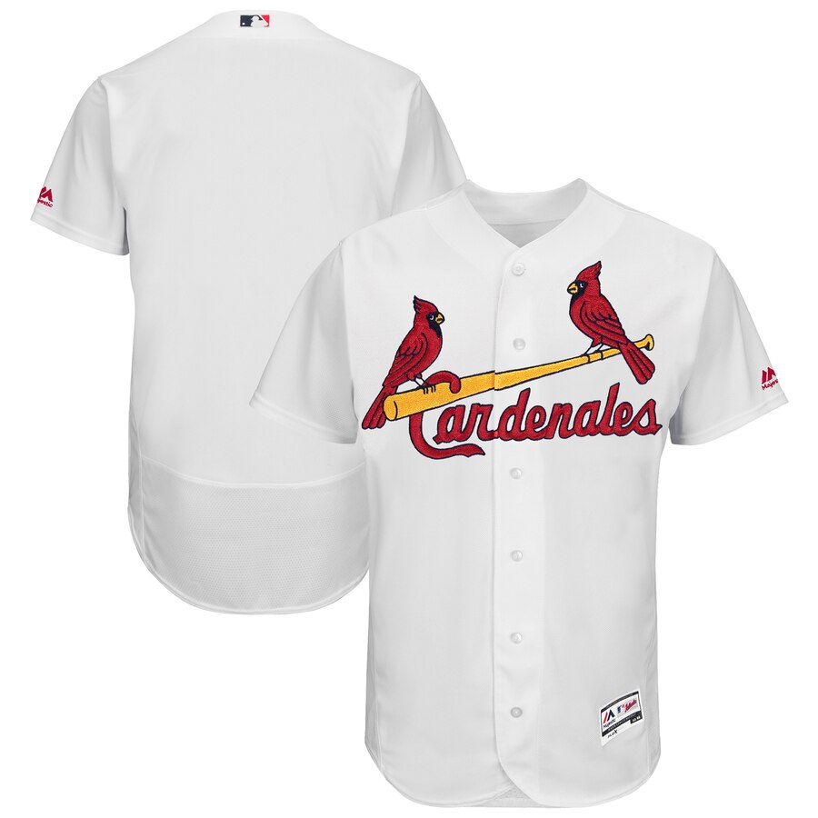 St. Louis Cardinals Majestic 2019 Hispanic Heritage Flex Base Authentic Team White Jersey