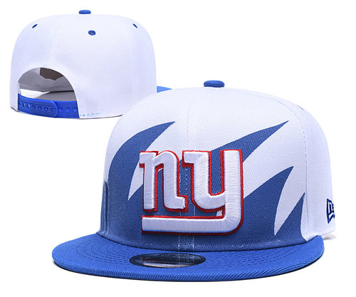 New York Giants Team Logo Blue White Adjustable Hat